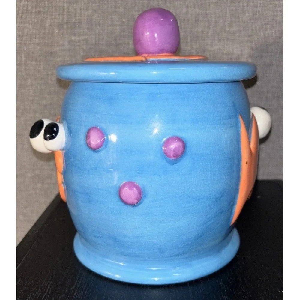 Canister Debby Carman Russ Berrie Cat Treat Jar 7